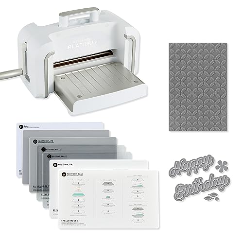 Spellbinders Neue und verbesserte Platinmaschine mit Universal-Platten-System, weiß, 1 Stück