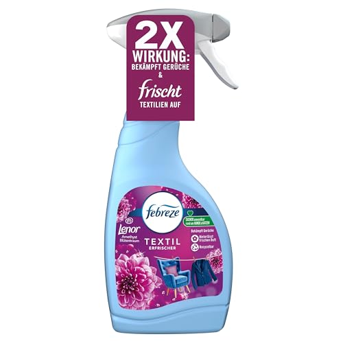 Febreze Textilerfrischer 500ml Blau, Frischeduft & Jasmin, dermatologisch getestet & recycelbar