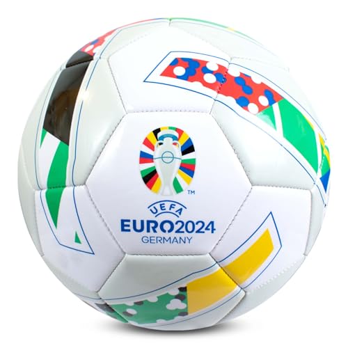 Hy-Pro Euro 2024 Fußball - Größe 5, offiziell lizenziert, UEFA, Training, Spiel, Merchandise, Sammlerstück für Kinder und Erwachsene