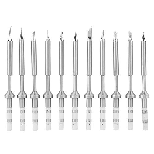 Lötkolbenspitze, Mini-Stifttyp, Edelstahl-Lötkolbenspitzen, Ersatz-Lötkolben-Set Für Den Außenbereich, Für TS100-Lötkolben(11pcs TS100 solder tip set)