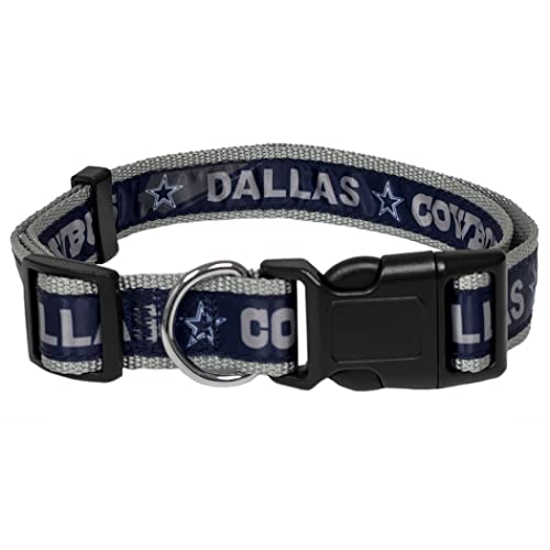 NFL PET Halsband Dallas Cowboys Hundehalsband, X-Large Fußball Team Halsband für Hunde & Katzen EIN glänzendes & buntes Katzenhalsband & Hundehalsband lizenziert von der NFL