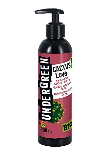 Undergreen by COMPO Cactus Love, Nahrung für alle Kakteen und Sukkulenten, Bio-Flüssig-Dünger, 250 ml