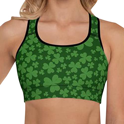 MKIUHNJ Bluse Damen Kurzarm Sommer Hosen Luck Tank Grüne Weste Paddystrops Hemd Yogatoptik Frauen Workout Sport Good Sexy-Activewear-Damenbluse Damen Tank Tops