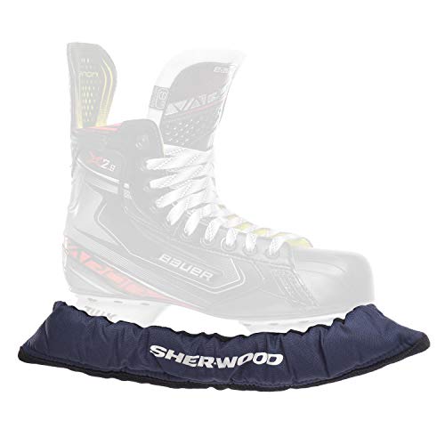 Sherwood Junior Pro elastische Kufenstrümpfe für Kinder Eishockey-& Schlittschuhe, 2 Stück, Marine, One Size