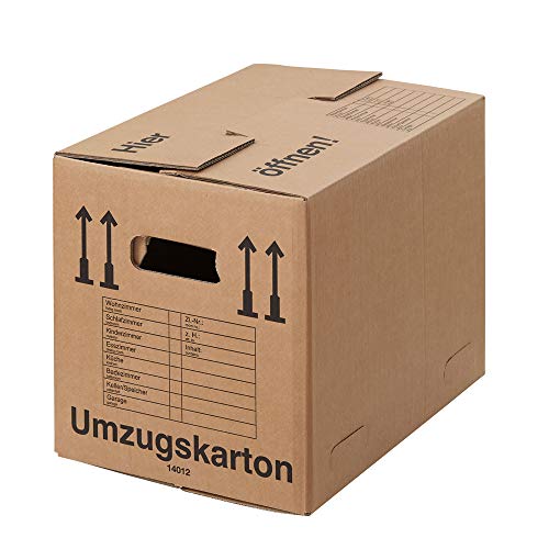 BB-Verpackungen 50 x Umzugskarton Compact 500 x 350 x 370 mm (extrem stabil 2-wellig) - Sets zwischen 10 und 150 Stück