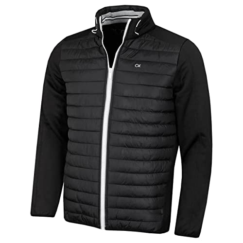 Calvin Klein Herren Hyrbid Jacke - Schwarz/Silber - L.