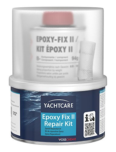 Yachtcare Epoxidharz Reparaturset 250g - Universell einsetzbares GFK Reparaturset für Boot & Caravan