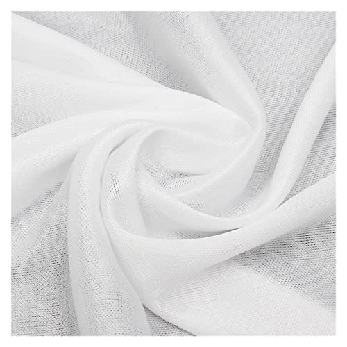 Aqxyxsw Weiß Sheer Seide Tuch Drapes Panels Hängende Vorhänge Photo Backdrop Hochzeit Events DIY. Dekorationstextilien 2.4x1.5m. fangzi