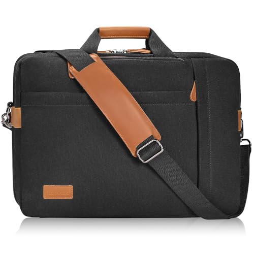 ESTARER Laptoptasche/Umhängetasche 17/17,3 Zoll Umwandelbar Rucksack, Business Tasche für Büro/Schule/Reisen