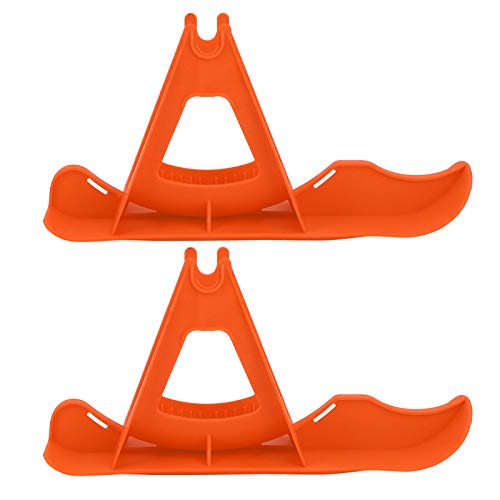 Mwrode Kinder-Schneeschlitten-Brett-Set, Kinder-Snowboard-Schlitten, Ausgewogenes Roller-Brett, Ski-Teile, Fahrrad-Schlitten-Set Zum Snowboarden, Skifahren(Orange)