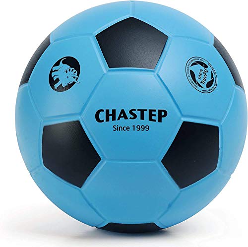 Chastep 8" Foam Soccer Ball Schaumstoffball Perfekt für Kinder oder Anfänger. Spielen und trainieren Sie Soft Kick & Safe (Blau/Schwarz)