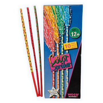 Weco 10 Stück - Color SPRÜHER - KINDERFEUERWERK