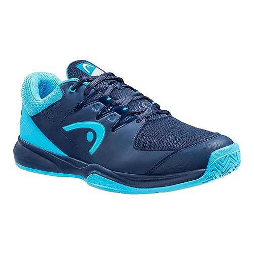 HEAD Herren Grid Squash-Schuh, Dunkelblau Aqua, 42.5 EU