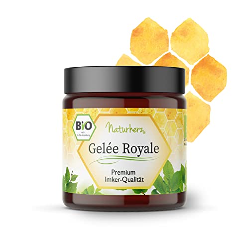 Bio Gelee Royal | Frisches Gelee in Premium Imkerqualität | OHNE Zusätze | Naturherz-Original (50 g)