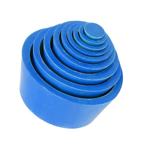 stonylab Filteradapterkegel, Premium & Langlebig Konischer Kragen, Gummistopper Buchner Trichter Kegel Adapter Set, Verschleißfeste Glatte Oberfläche, Filter Adapter Cones, 9 Stück, Blau