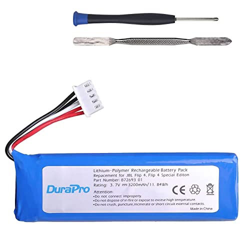 DuraPro 3200mAh Akku für JBL Flip 4, Flip 4 Special Edition, GSP872693 01