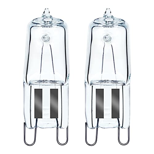 GMY Halogen G9 40W 230V Backofenlampe Oven Lampe Für Backofen- und Mikrowellenanwendungen 300 Grad C Hitzebeständige Glühbirnen 2er Pack, Warmweiß