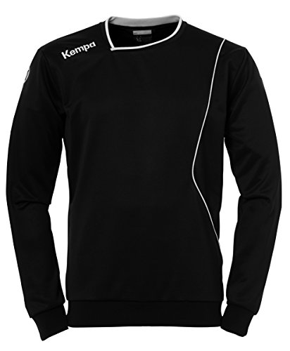 Kempa Herren Curve Training Top Shirt, Schwarz/Weiß, 152