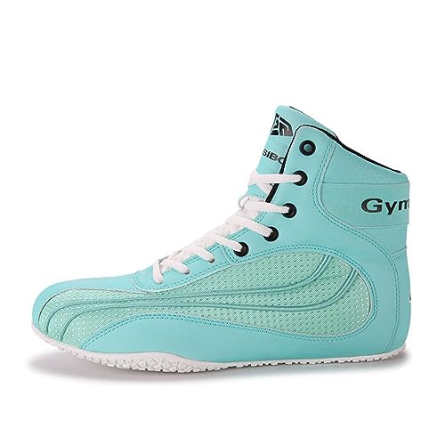 DAMANDO Boxschuhe Für Frauen, Damen Mode Kickboxen Sparring Stiefel Leichte Verschleißfeste Wrestling Turnschuhe Casual Trainer,Grün,38 EU