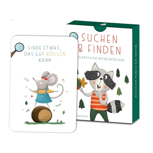 Outdoor Schatzsuche für Kinder - Suchen & Finden - Achtsamkeit in der Natur - Finde Es Spiel für Kinder - Entdecker Spielzeug für Mädchen & Junge ab 4, 5, 6, 7, 8 Jahre