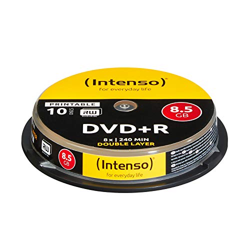 Intenso 4381142 DVD+R 8,5GB Double Layer Printable 8x Speed 10er Spindel, Keine