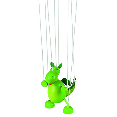 Goki 51754 Marionette Dinosaurier Puppe, gemischt, 20 x 15 x 15 centimètres