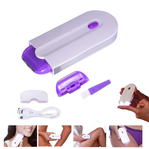 COJJ Silky Smooth Hair Eraser Painless Hair Removal, Professional Painless Hair Remover for Wommen, Laser Touch USB Rechargeable Epilator Remover, Apply to Any Part of The Body (1pcs)