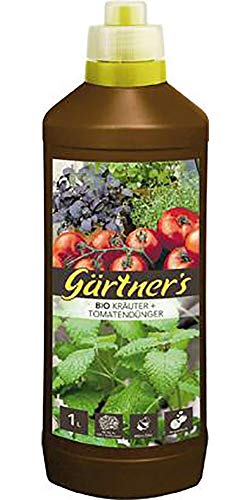 Gärtner's Bio Dünger für Kräuter + Tomaten 1 Liter