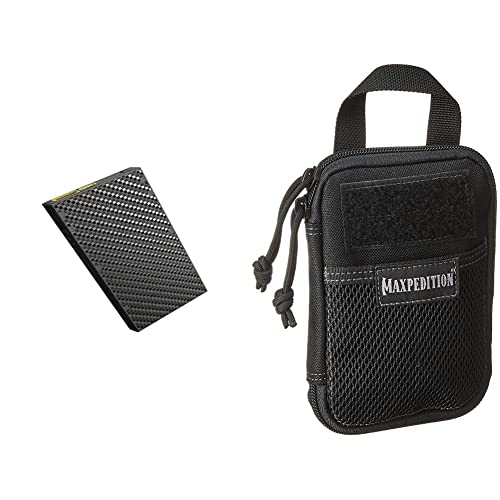 Nitecore NB10000 Externer Akku 10.000 mAh & Maxpedition Mini Pocket Organizer Black, Schwarz, Einheitsgröße