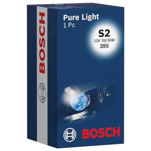 Bosch S2 Pure Light Motorradlampe - 12 V 35/35 W BA20d - 1 Stück