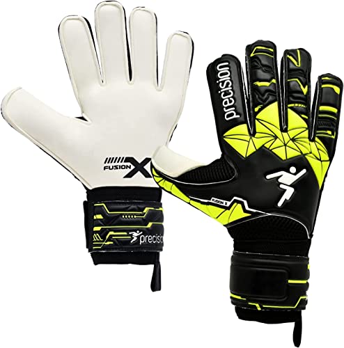 Precision Junior Fusion X Flat Cut Finger Protect GK Gloves