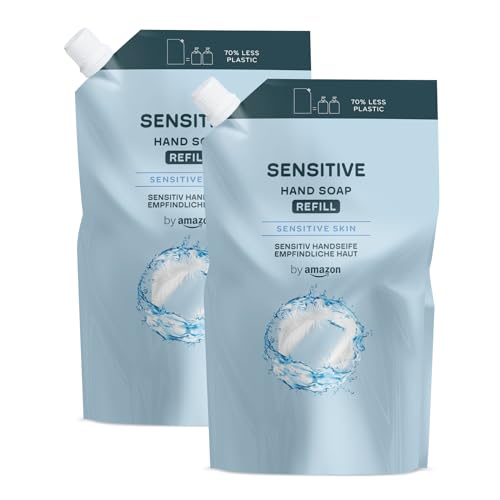 by Amazon Sensitive Handseife Nachfüllpack, 2 x 1000 ml