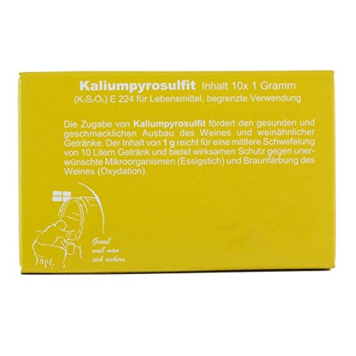 Vina Kaliumpyrosulfit 10x1 Gramm, Kaliumdisulfit, Schwefelpulver