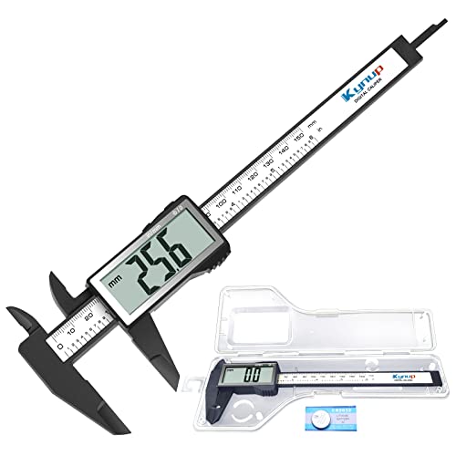 Kynup Digitaler Messschieber mit großem LCD-Bildschirm, Digitale Schieblehre, Millimeter/Zoll Umwandlung, Leichter Messwerkzeuge Messschieber, 150mm Caliper with Large LCD Screen