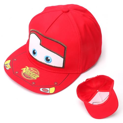 IOSCDH Lightning Kinder Baseball Cap, Cars Baseball Cap, Kinder Caps Jungen, Einstellbare Baseballmützen, Sonnenschutz Kappe,RacingCap für Kleinkinder Outdoor Sport Alter 2-14