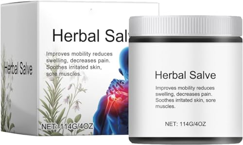 Organic Herbal Salve, Organic Comfrey Herbal Salve, Improves Mobility Reduces Swelling, for Adults, Elder (1PC)