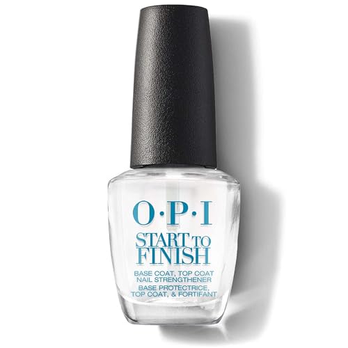 OPI Start to Finish – 3-in-1 Base und Top Coat mit Nagelhärter Formel – verlängert die Haltbar