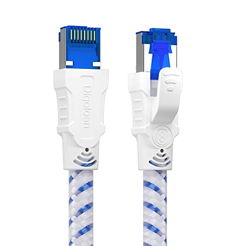 Lan Kabel Netzwerkkabel Cat 8, Ethernet Kabel 1m 2m 3m 5meter 10meter 15meter 20meter 30meter, 40Gbps 2000 MHz Gigabit F/FTP Patchkabel mit rj45 Stecker für Ps5, Laptop, Schneller als Cat 7 (1,5 m)