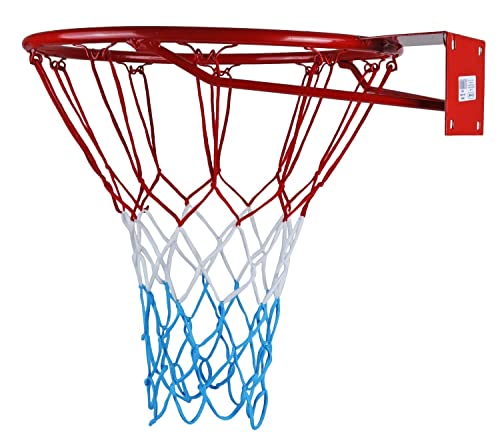 KIMET Basketballkorb für In- und Outdoor Basketball Ring Netz Qualität-und Sicherheitsgeprüft: Ø 37 cm