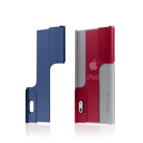 Belkin Body Guard fr Apple iPod Nano 5G, klar/Indigo/rot