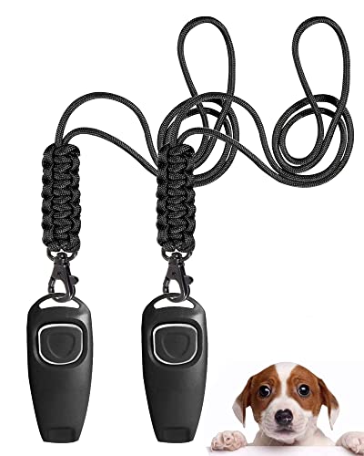 TODREMOU Hundepfeife Rütter Rückruf-Hundepfeifen Hochfrequenz Klicker Hundeklicker Set Clicker Hundetraining Clickertraining