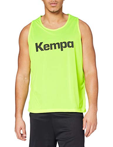 Kempa Herren Bekleidung Teamsport Weind-markierungsleibchen Markierungshemd, Fluo Gelb/Kempablau, XL-XXL EU