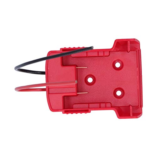 Batterieadapter für Milwaukee 18V M18 XC18 Batterie Konverterstecker mit Befestigungsloch Akku-Adapter