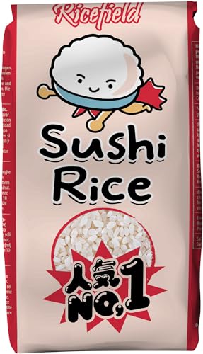 RICEFIELD Sushi Reis, Rundkorn, Japonica - 1 x 1 kg