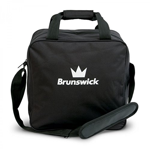 Brunswick TZone Single Tote 1-Ball-Bowling-Tasche für einen Bowlingball (Schwarz)