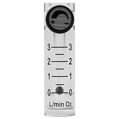 Gas-Durchflussmesser, LZQ-2 , Prüfgeräte und Detektoren Luftströmungs- und Anemometer Durchflussmesser 0-3LPM Durchflussmesser mit Regelventil für Sauerstoff/Luft/Gas