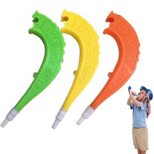 3 Stück Kinder Schofar,Spielzeug Schofar Horn,Schofarhorn für Kinder,Hörner Instrumente Rosh Hashanah Hörner,Kinderhorn Jubelrequisiten Spielzeugpfeife Shofar für Schulsport Treffen,Farbe Zufällig