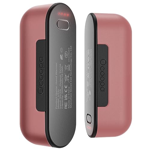 OCOOPA handwärmer elektrisch, 10000 mAh Split-Magnetic 2er-Pack, 4 Heizmodi, schnelleres Aufheizen handwärmer wiederverwendbar，handwärmer USB powerbank für Outdoor im Winter, UT2s (MagTwins)