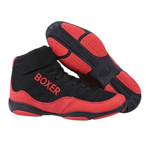 Boxstiefel FüR Kinder,Wrestling-Schuhe FüR Kinder,Boxschuhe FüR Erwachsene,Leicht,Weich Und rutschfest,Langlebig Und Atmungsaktiv,Geeignet FüR Fitnesstraining,MäNner,Frauen,Jugendliche