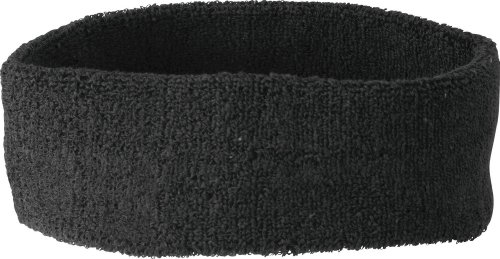 MB 42 Frottier-Stirnband; Schwarz